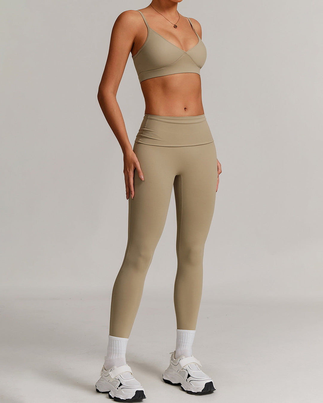 Thalassa Sports Bra - Khaki