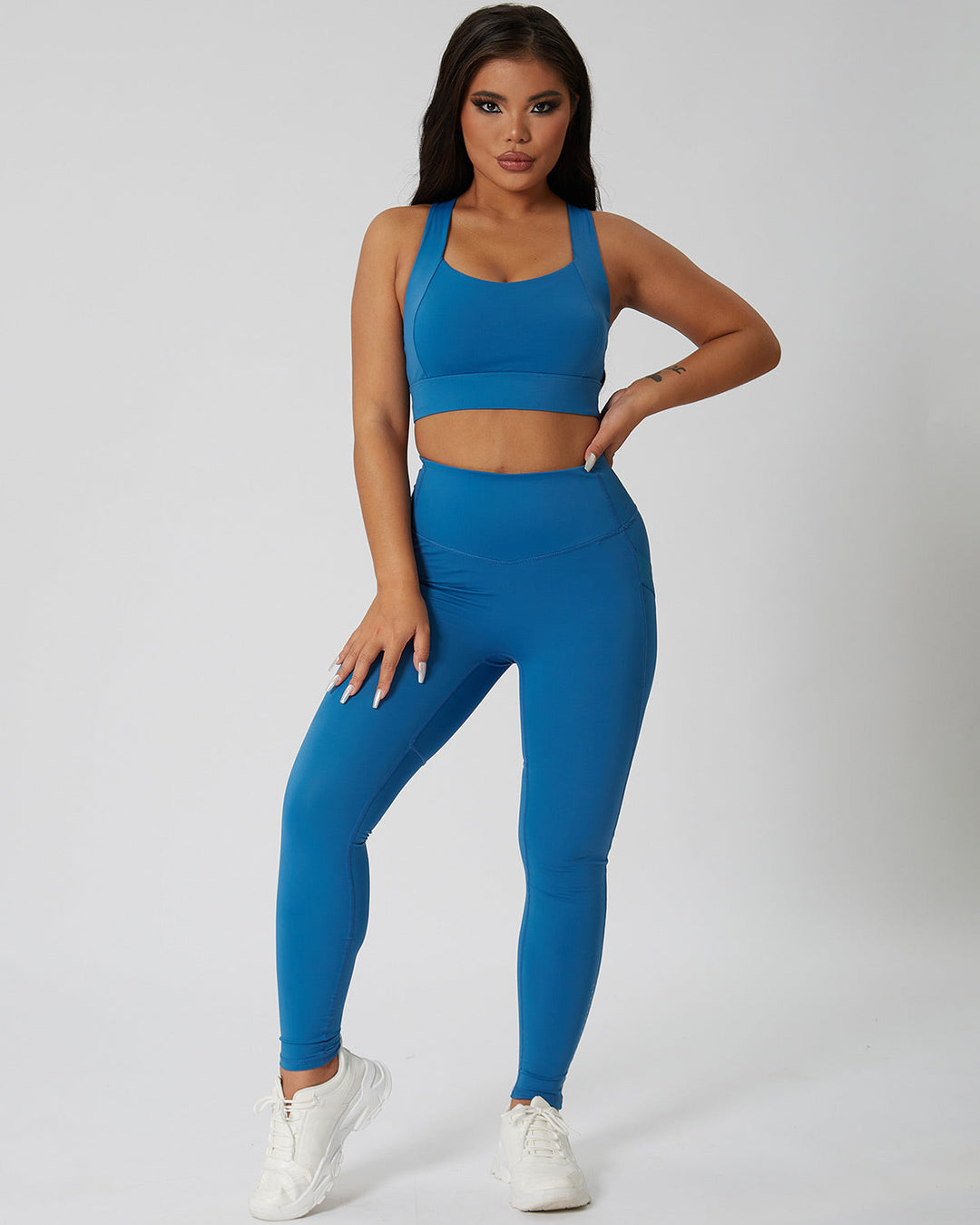 Ursula Seamless Leggings - Blue
