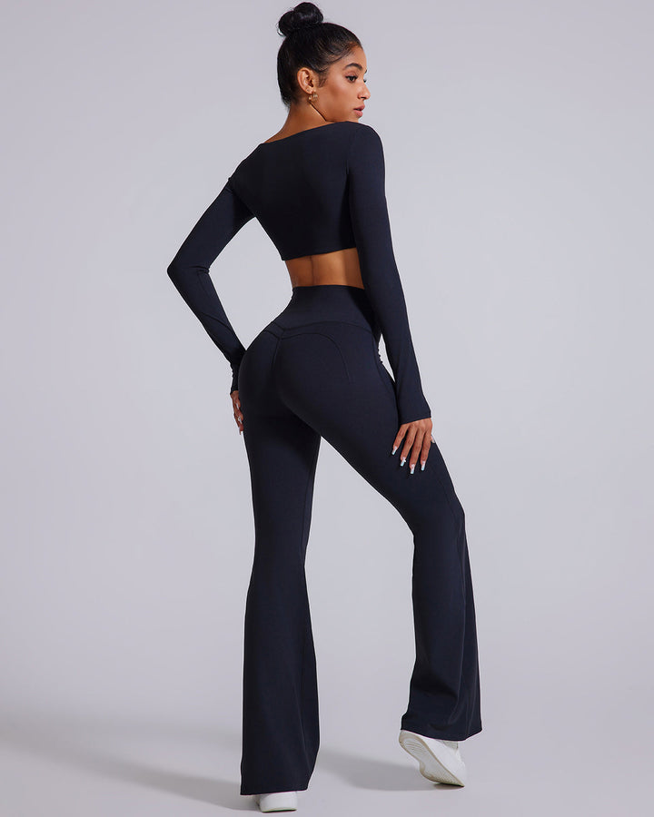 Vespera Flare Leggings - Black
