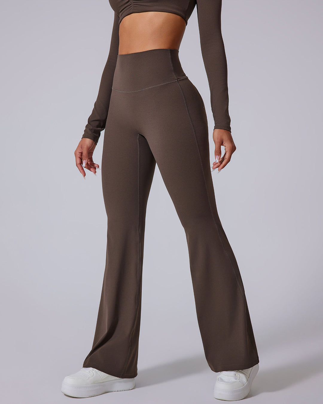 Vespera Flare Leggings - Brown