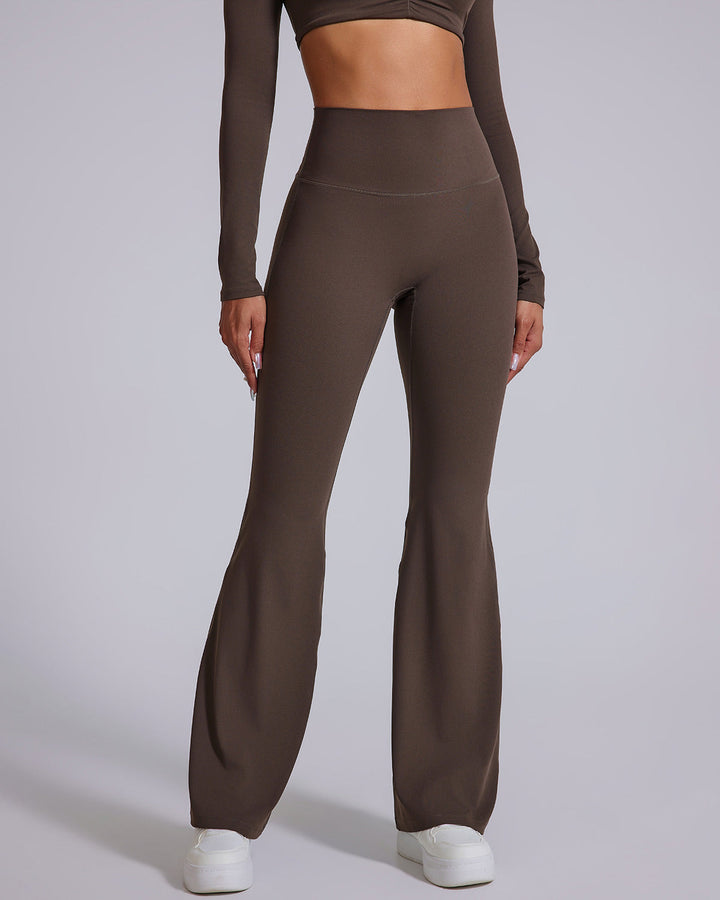 Vespera Flare Leggings - Brown