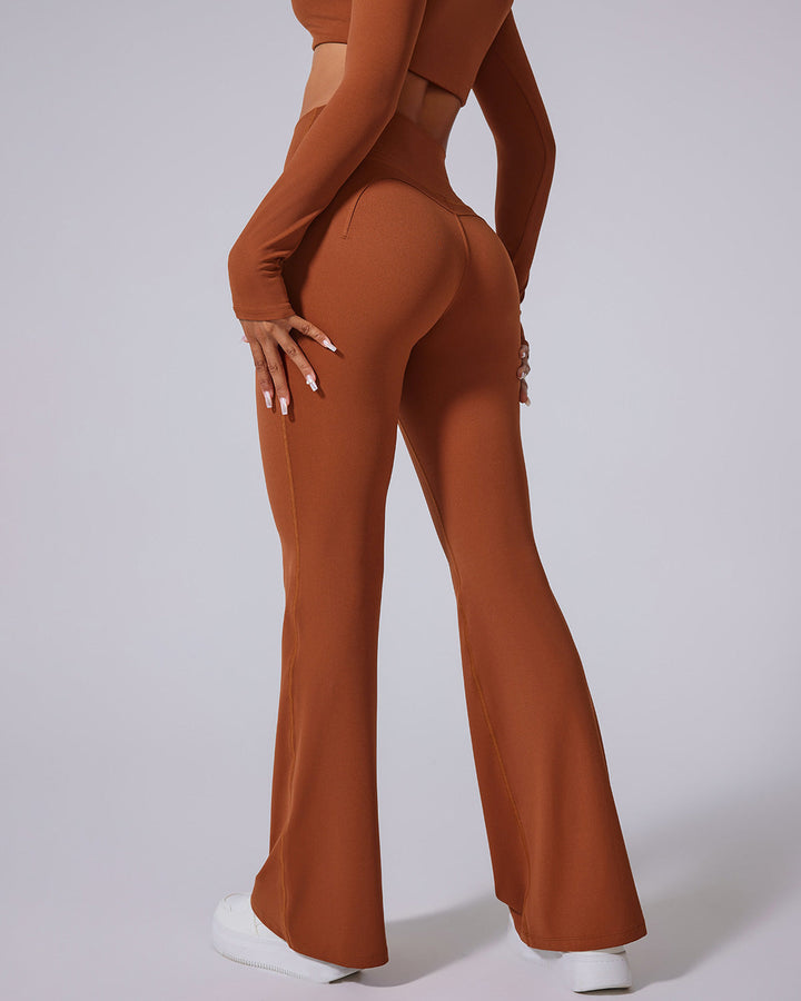 Vespera Flare Leggings - Chestnut
