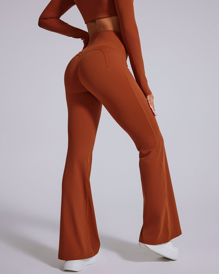 Vespera Flare Leggings - Chestnut