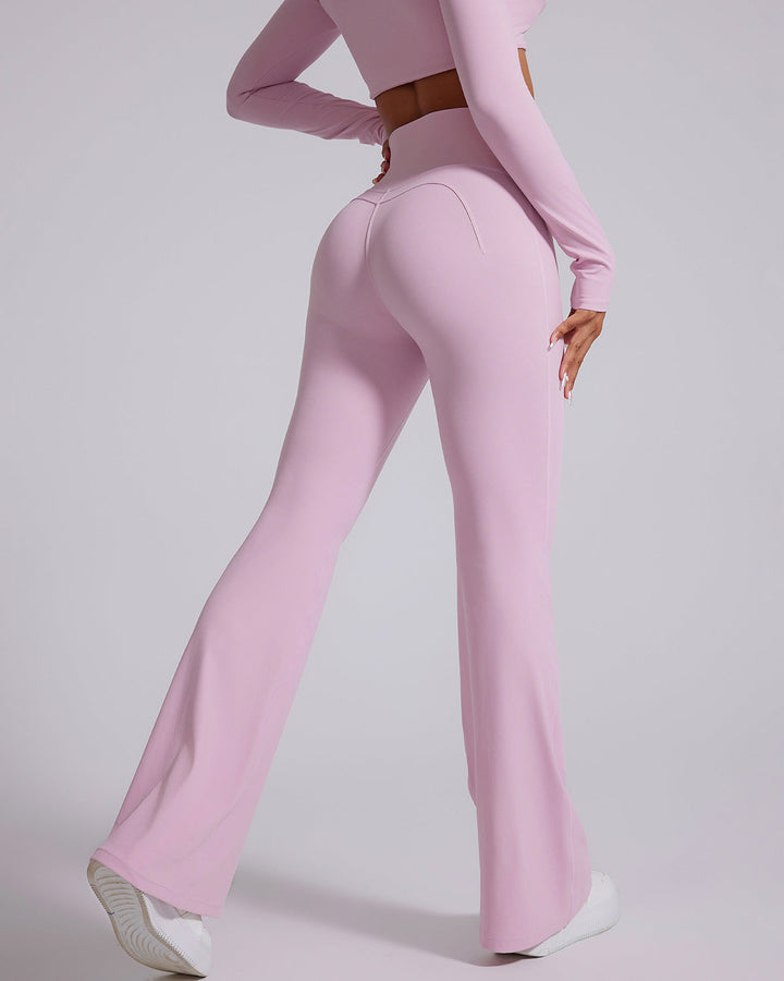 Vespera Flare Leggings - Pink