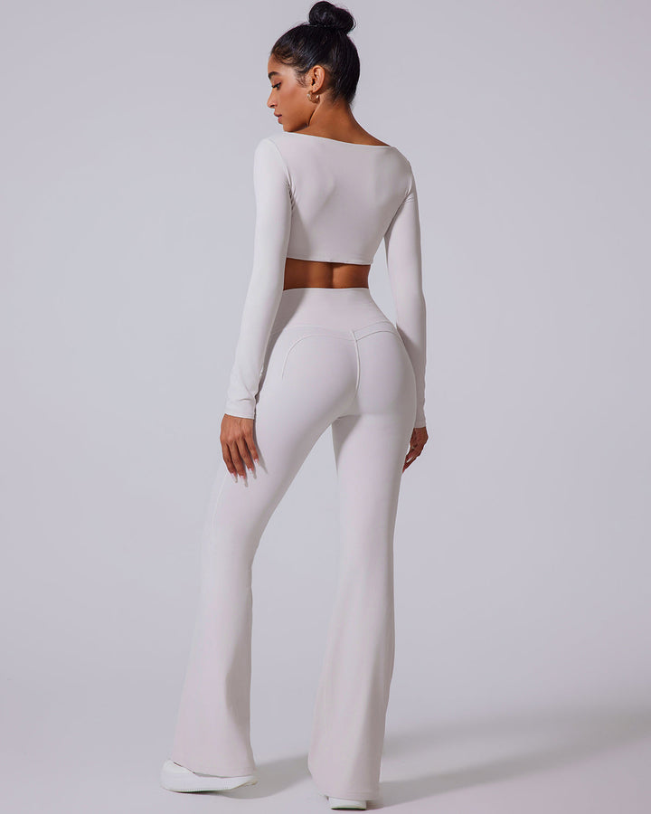 Vespera Flare Leggings - White