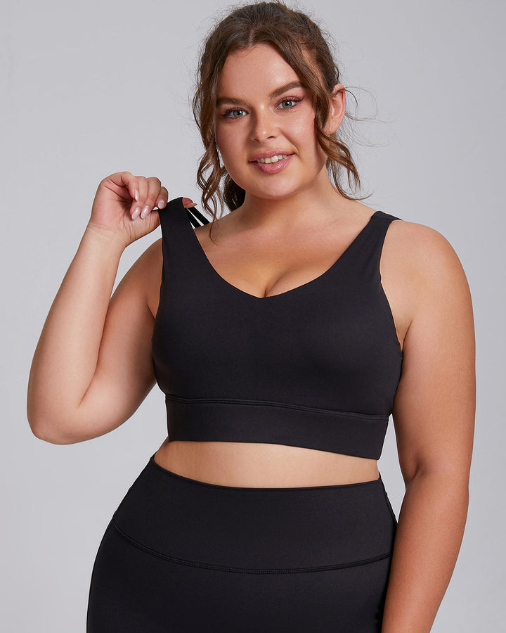 Viviana Plus Sports Bra - Black
