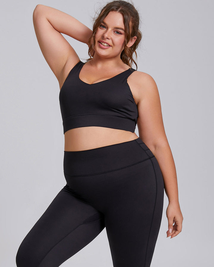 Viviana Plus Sports Bra - Black
