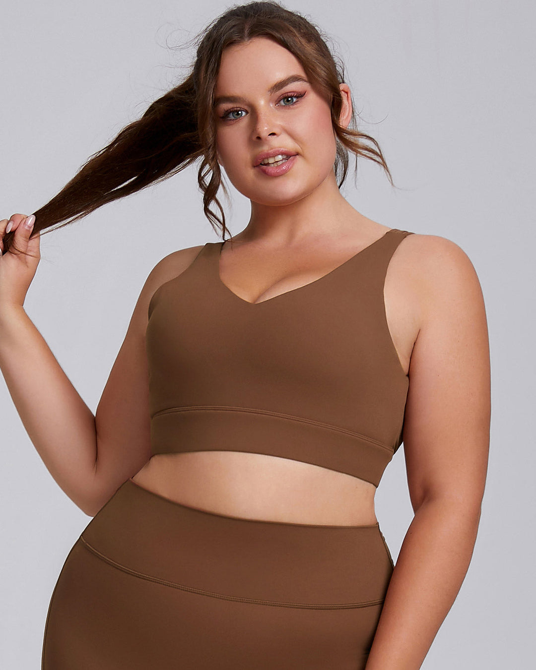 Viviana Plus Sports Bra - Brown