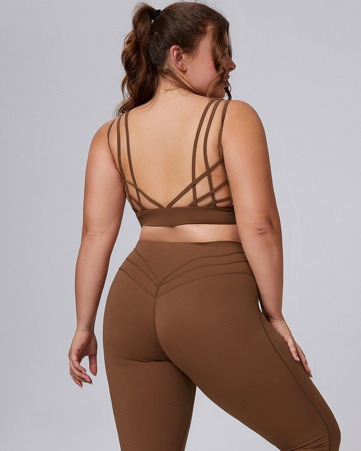 Viviana Plus Sports Bra - Brown
