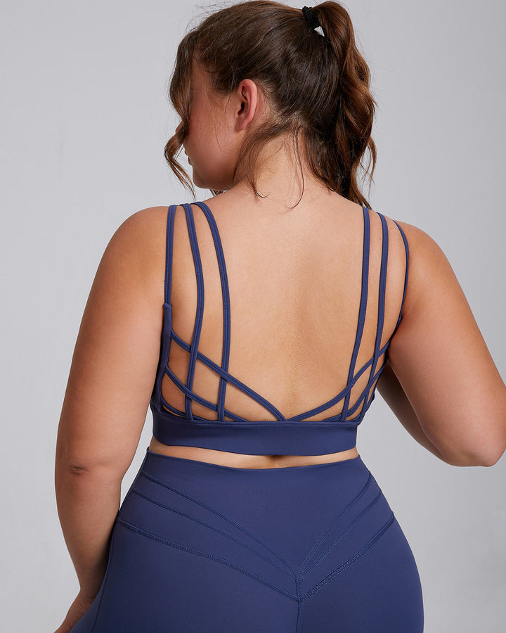 Viviana Plus Sports Bra - Navy