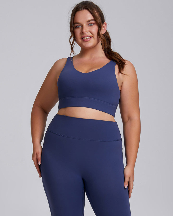 Viviana Plus Sports Bra - Navy