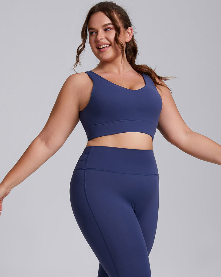 Viviana Plus Sports Bra - Navy