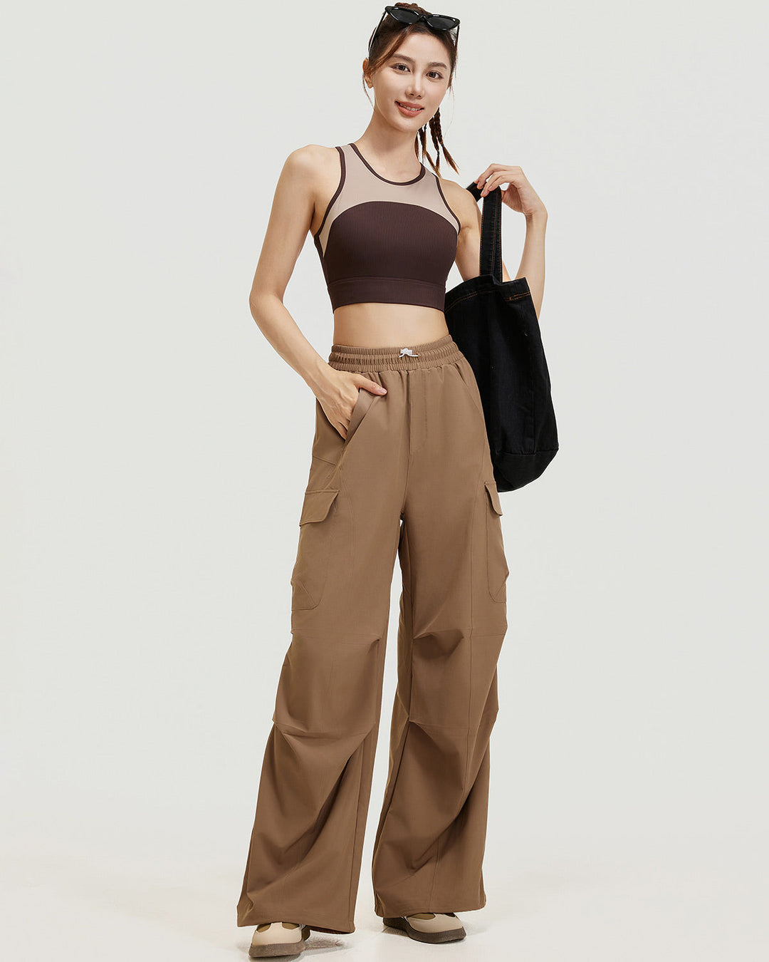 Wisteria Sports Bra - Brown
