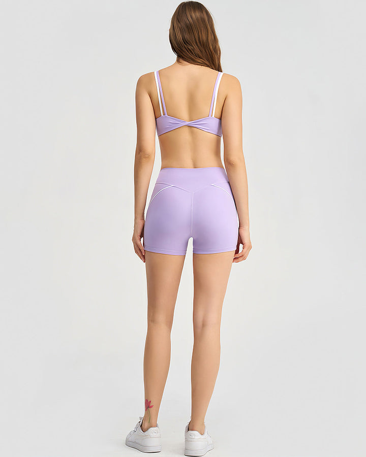 Xanthe Seamless Shorts - Purple