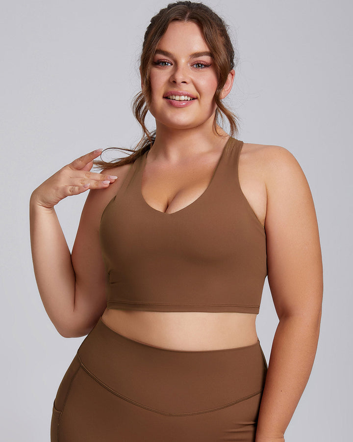 Xiomara Sports Bra - Brown