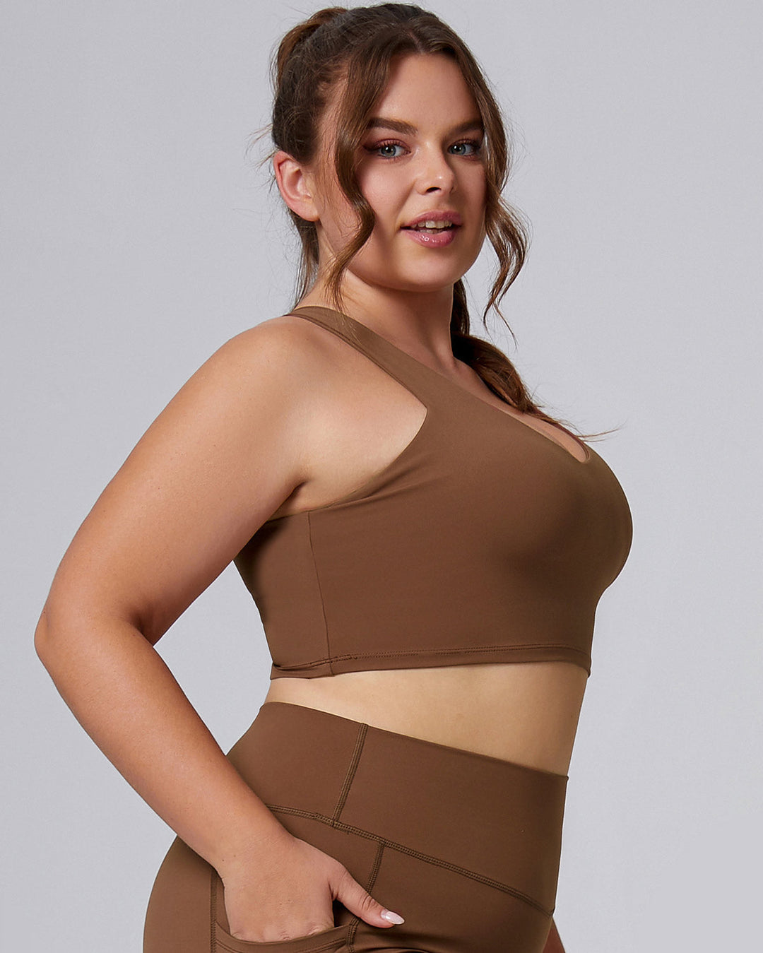 Xiomara Sports Bra - Brown