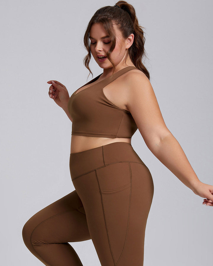 Xiomara Sports Bra - Brown