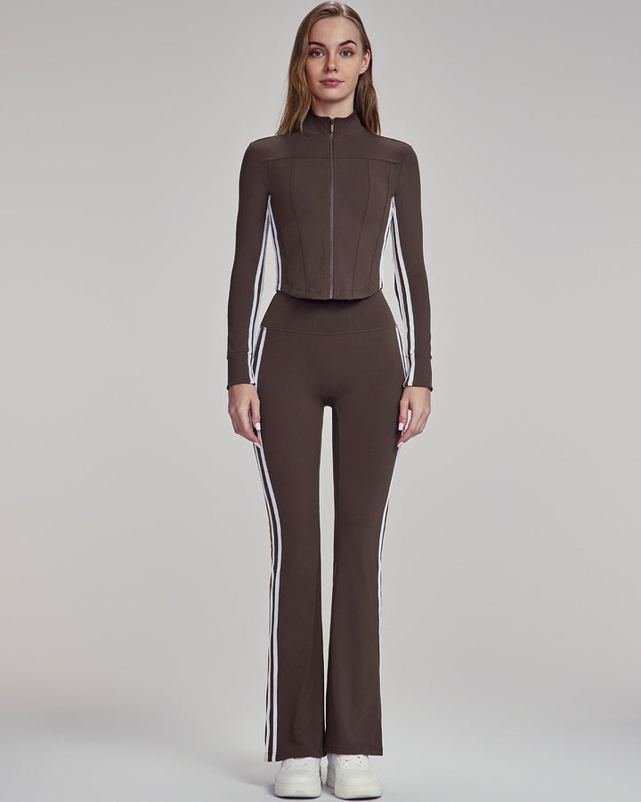 Xyla Flare Leggings - Brown