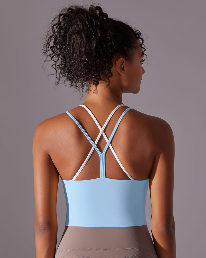 Yseult Crop Top - Blue