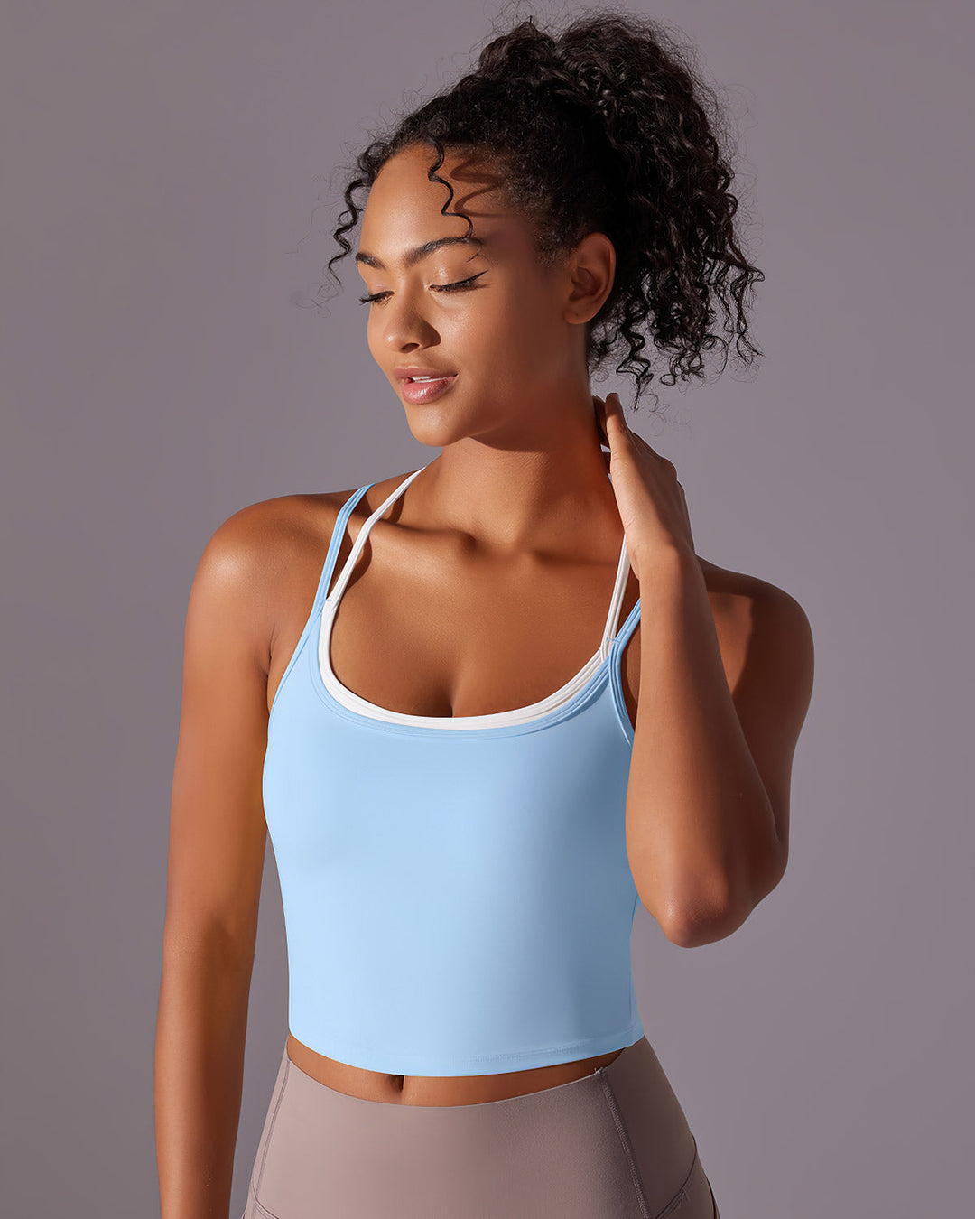 Yseult Crop Top - Blue