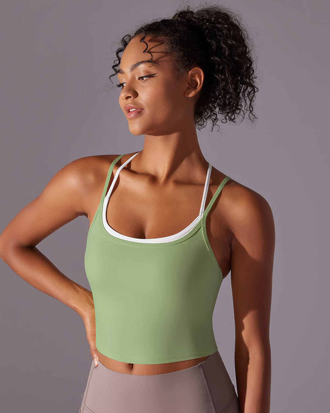 Yseult Crop Top - Green