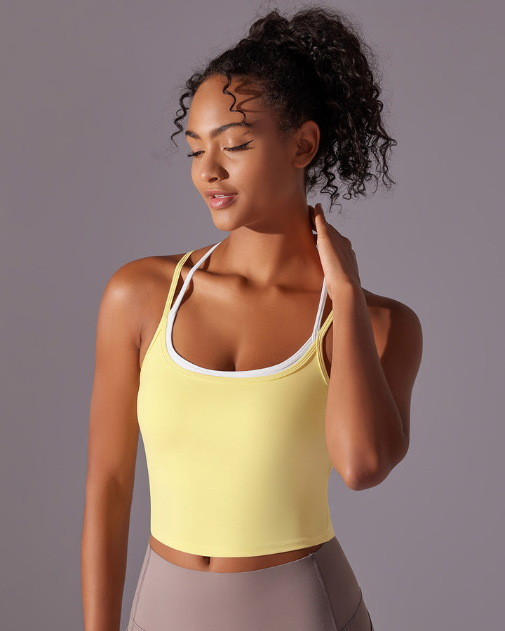 Yseult Crop Top - Yellow