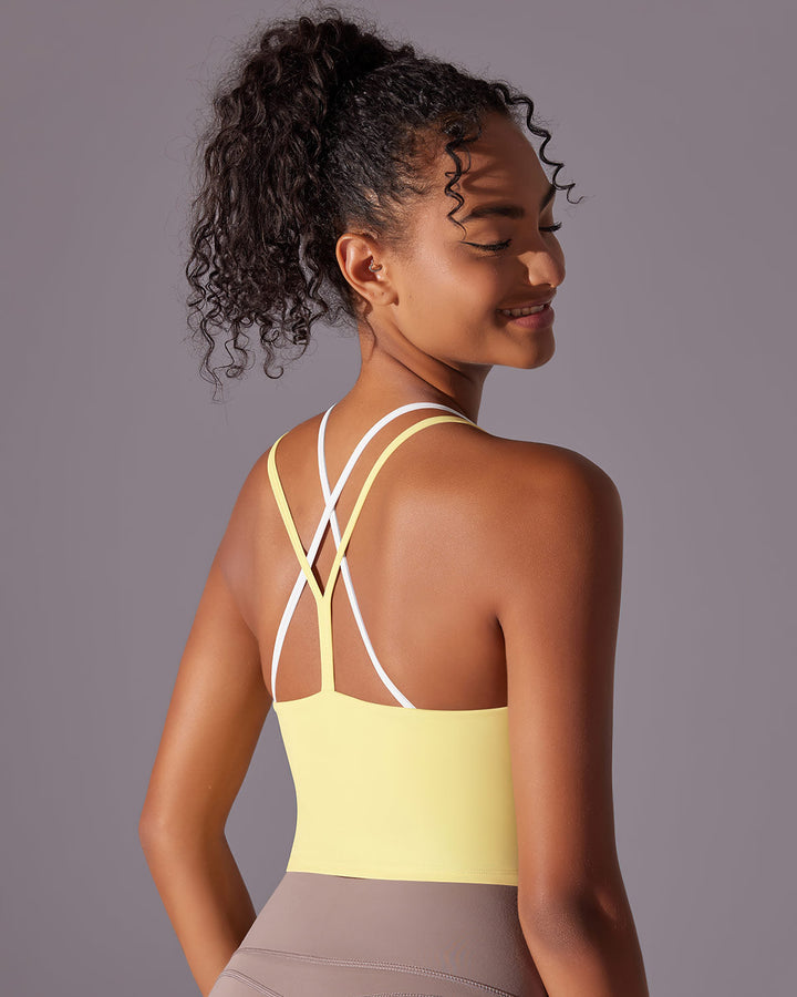 Yseult Crop Top - Yellow