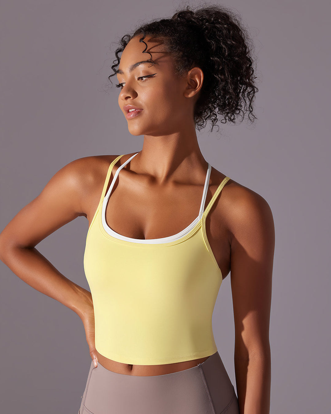Yseult Crop Top - Yellow