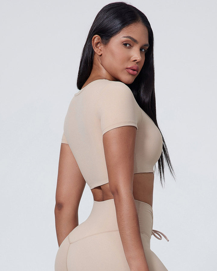 Yvaine Crop Top - Beige