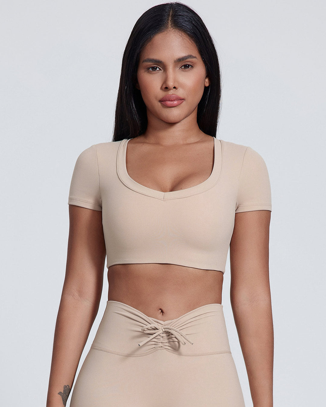 Yvaine Crop Top - Beige