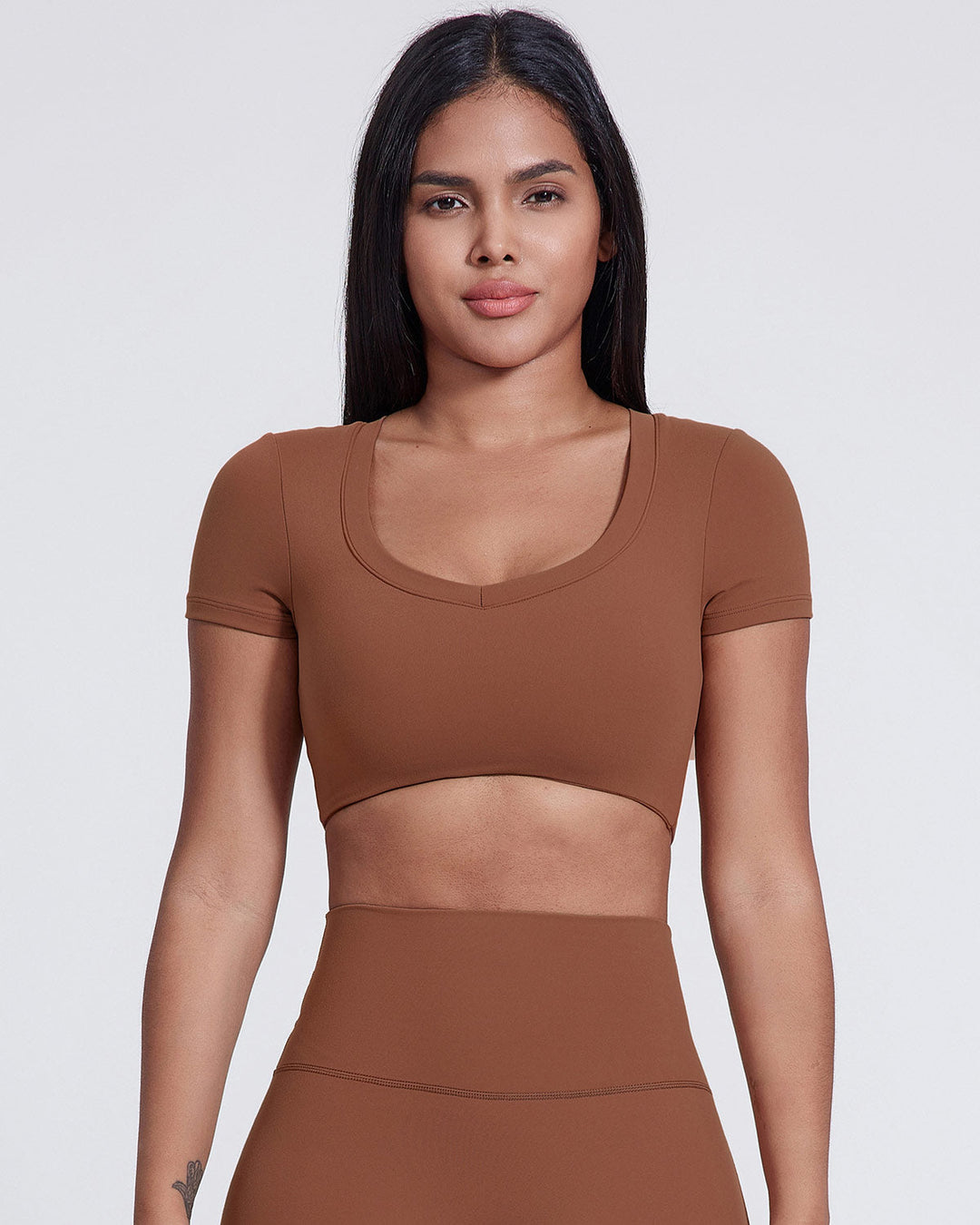 Yvaine Crop Top - Chestnut