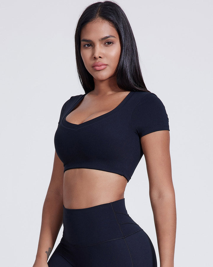 Yvaine Crop Top - Navy