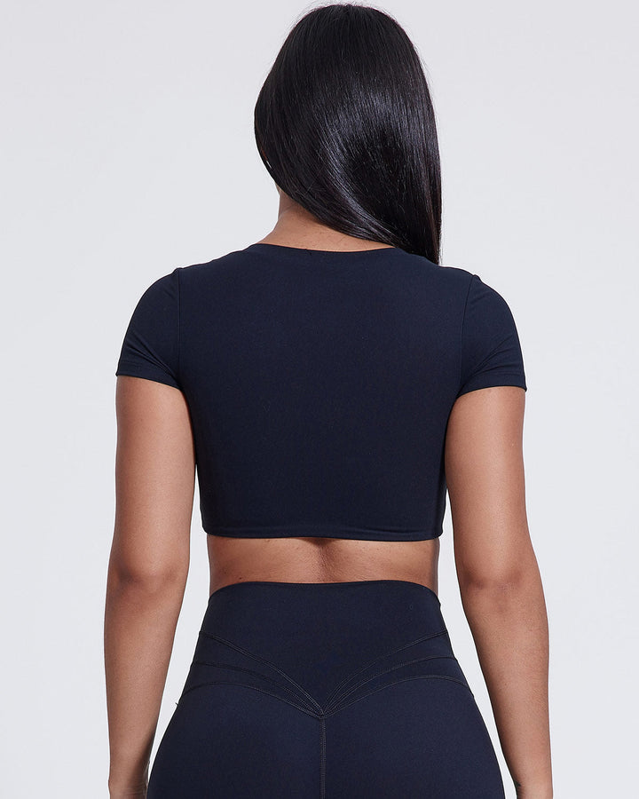 Yvaine Crop Top - Navy