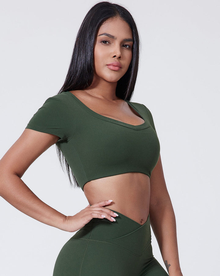 Yvaine Crop Top - Pinewood