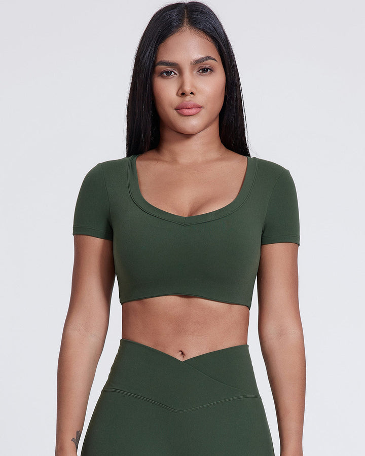 Yvaine Crop Top - Pinewood