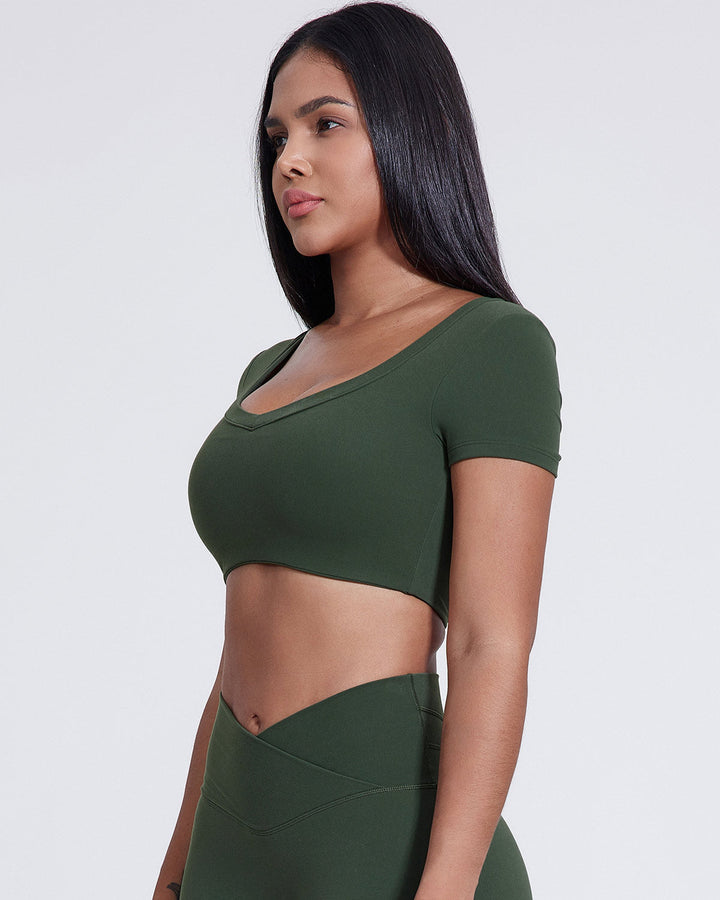 Yvaine Crop Top - Pinewood