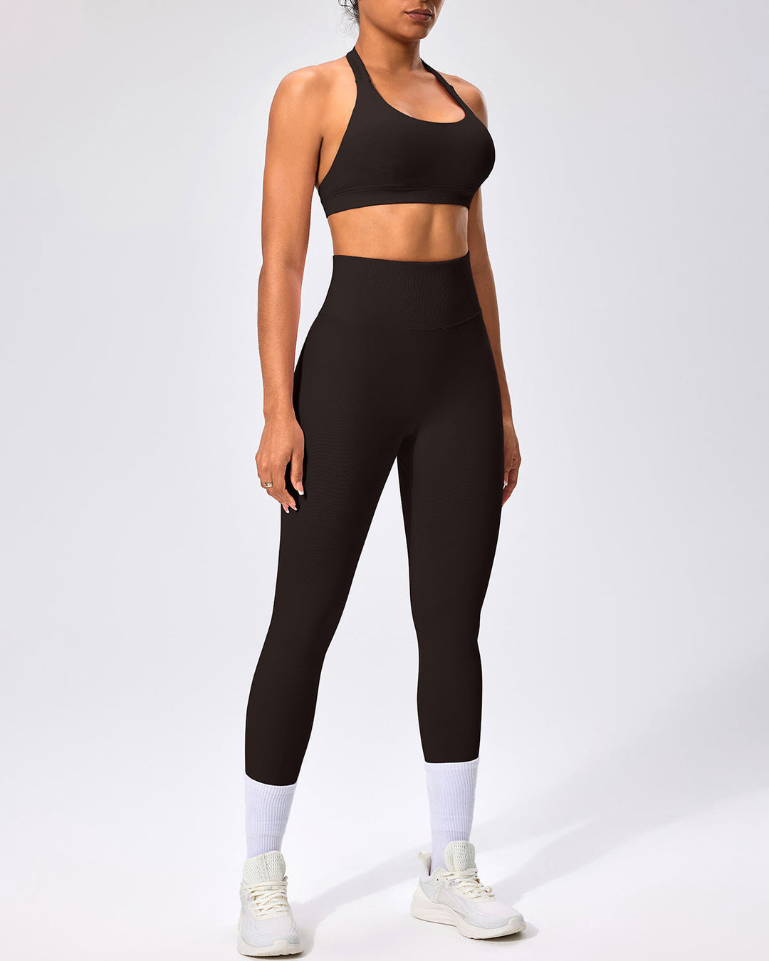 Zenobia Seamless Leggings - Brown