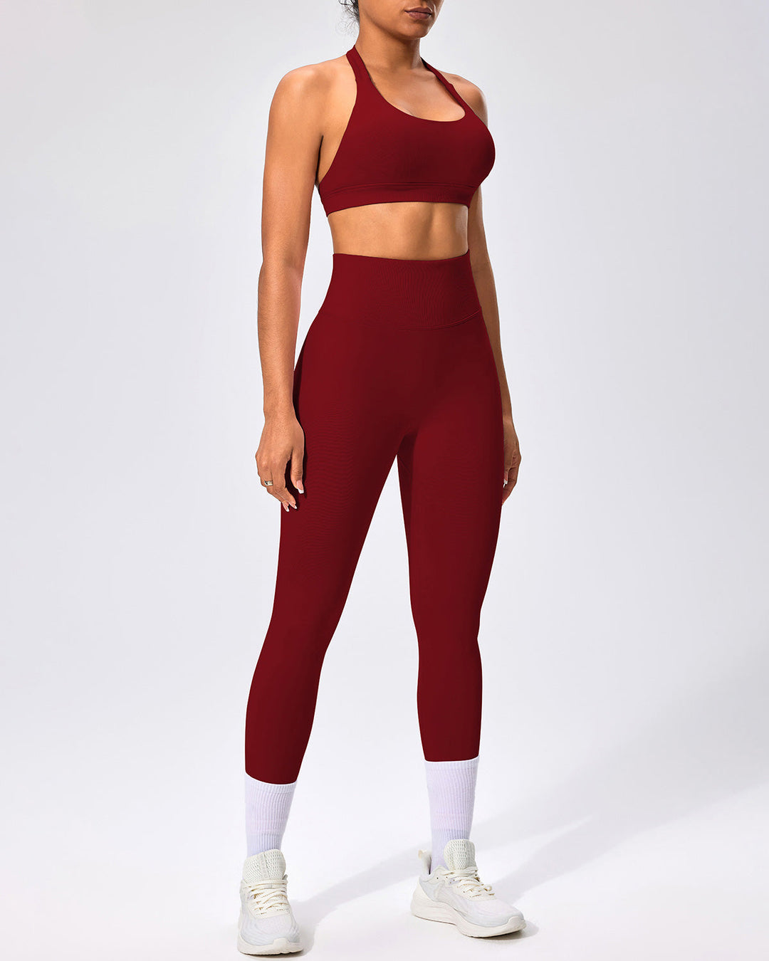 Zenobia Seamless Leggings - Crimson