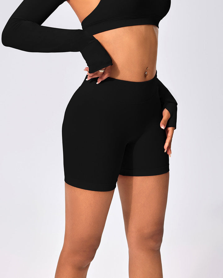Zenobia Seamless Shorts - Black