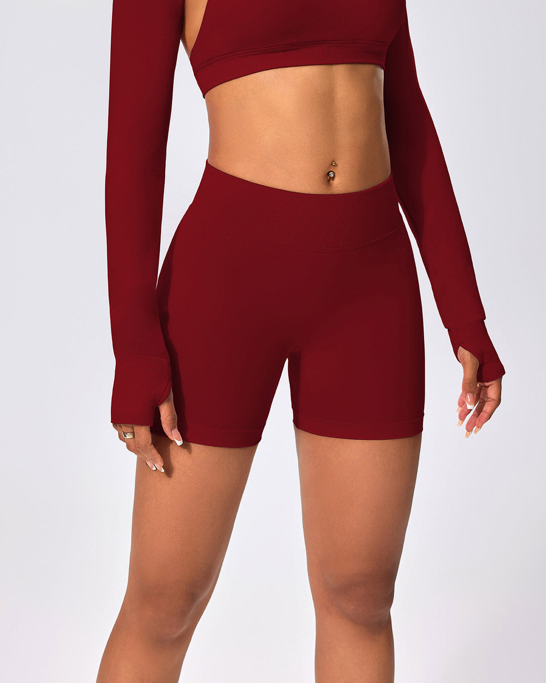 Zenobia Seamless Shorts - Crimson