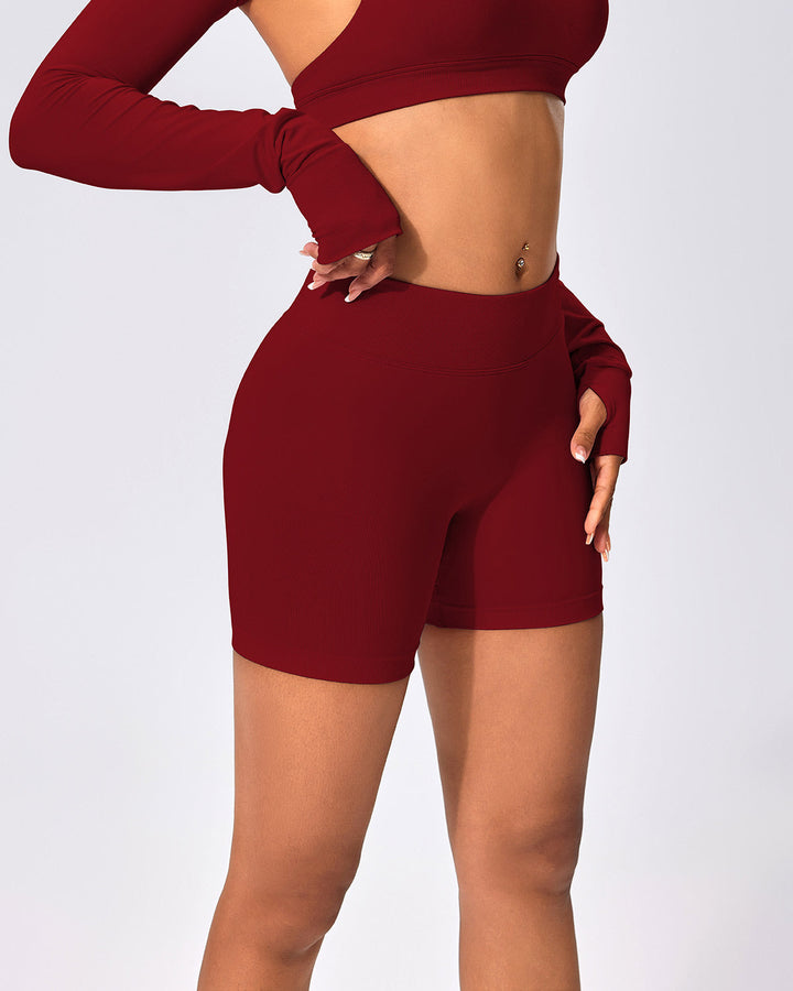 Zenobia Seamless Shorts - Crimson