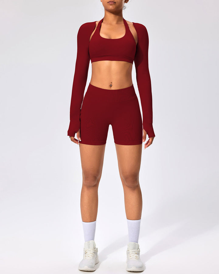 Zenobia Seamless Shorts - Crimson