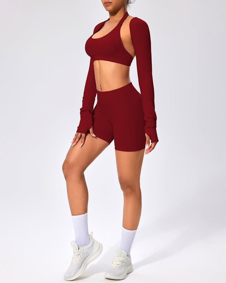 Zenobia Seamless Shorts - Crimson