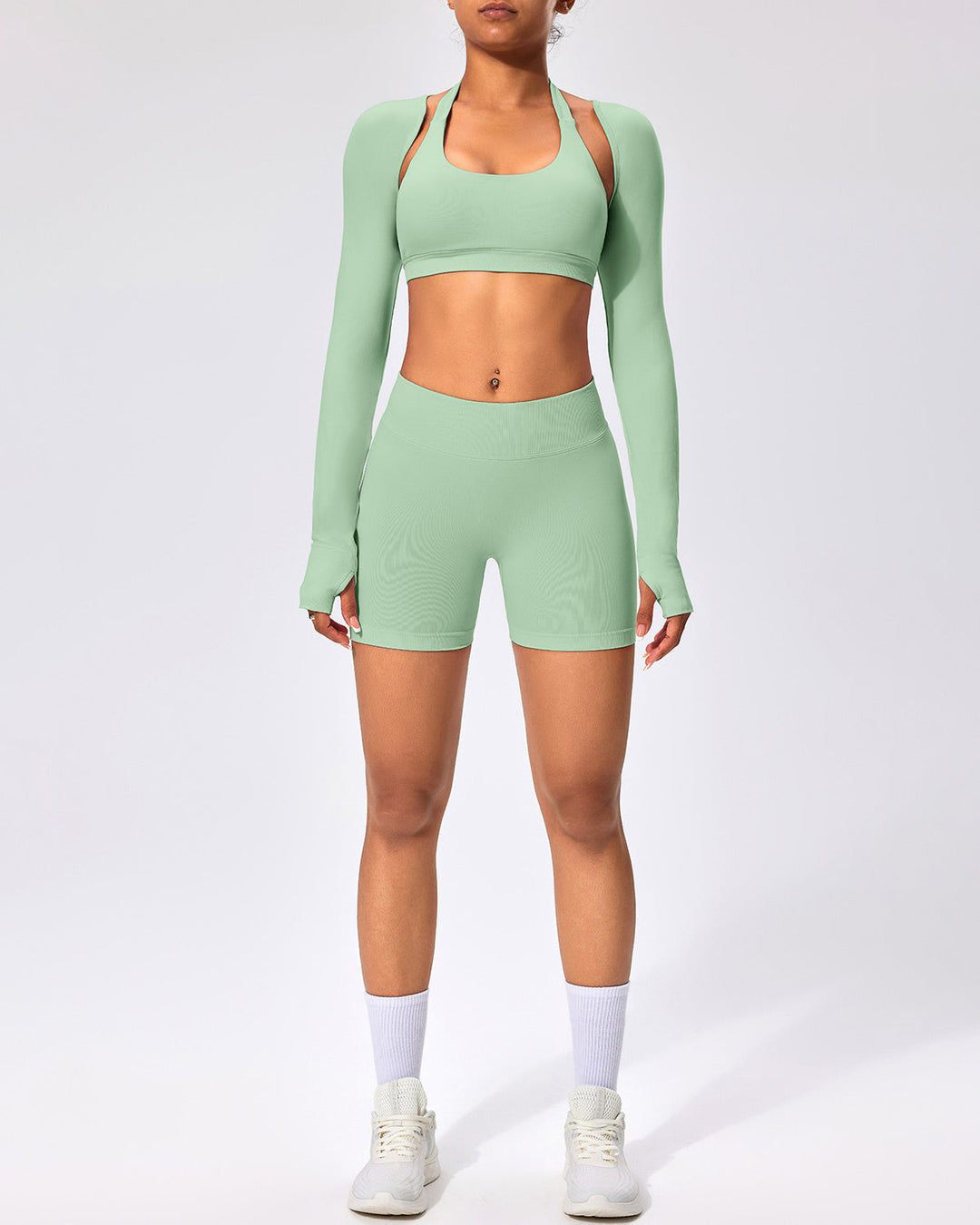 Zenobia Seamless Shorts - Sage