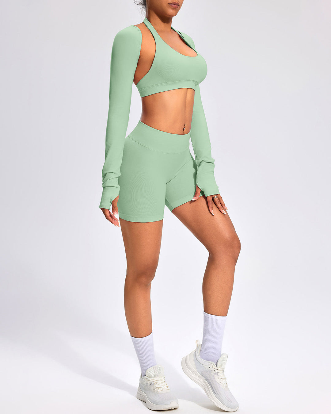 Zenobia Seamless Shorts - Sage