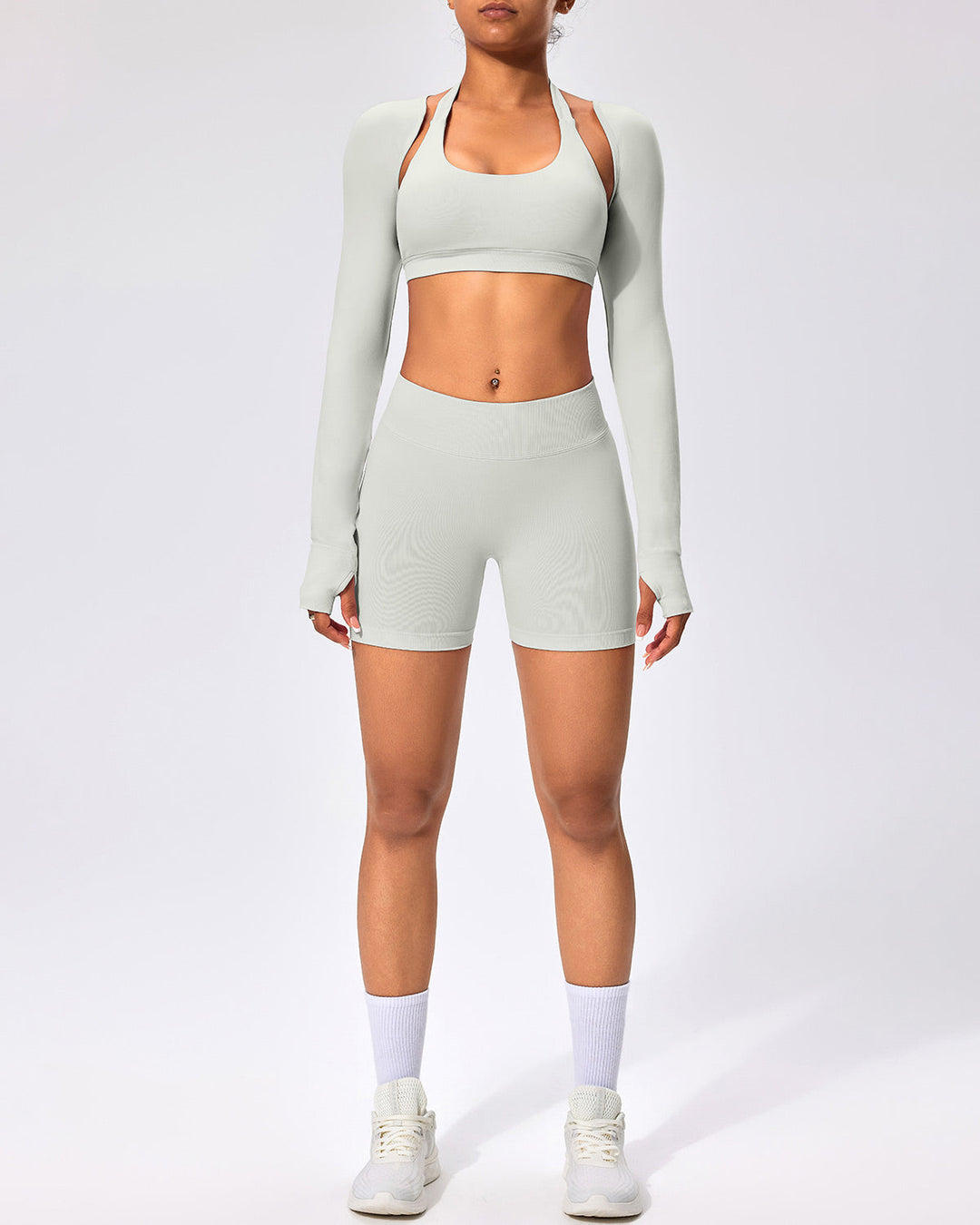Zenobia Seamless Shorts - Stone
