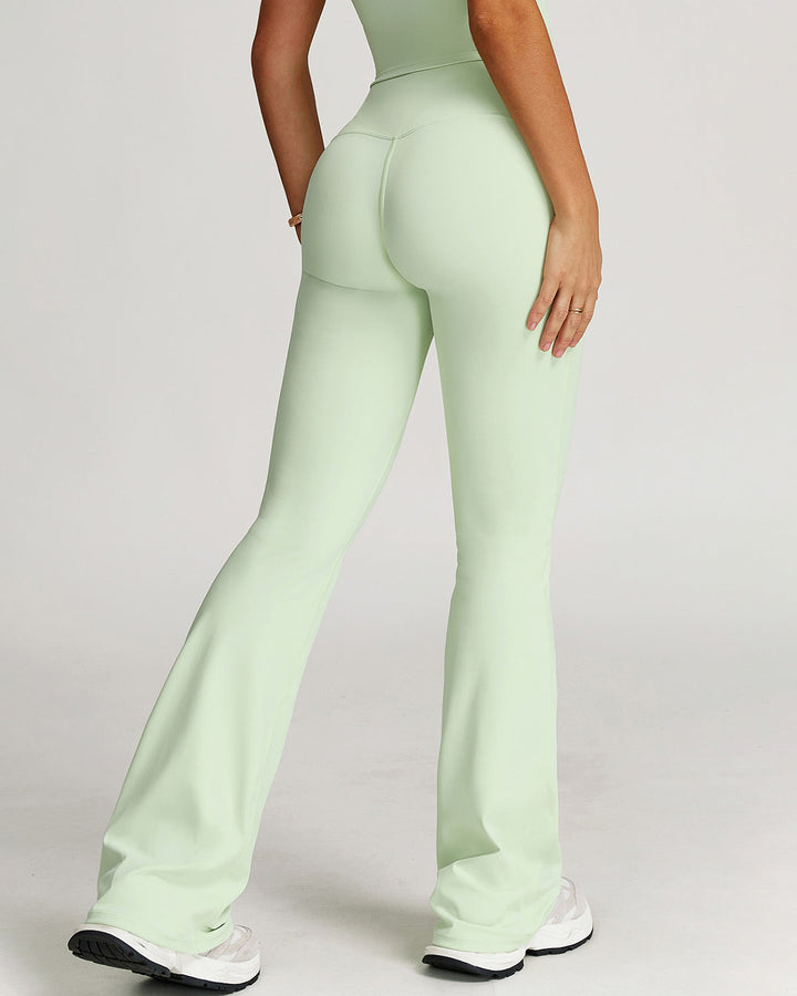 Zephyrine Flare Leggings - Green