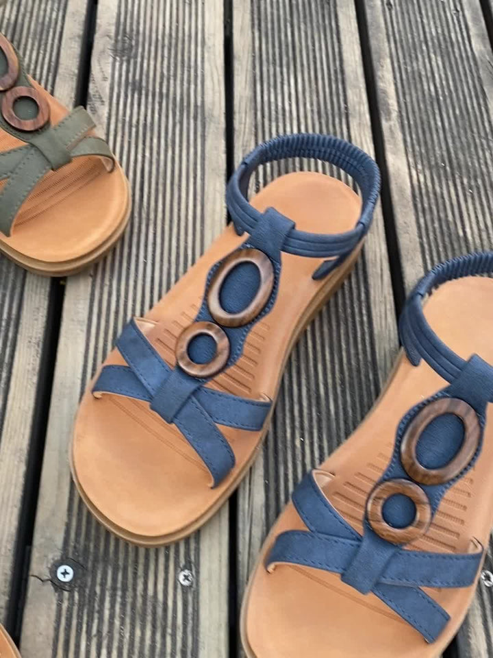 Gloria | Strap Sandals with Elastic Fit