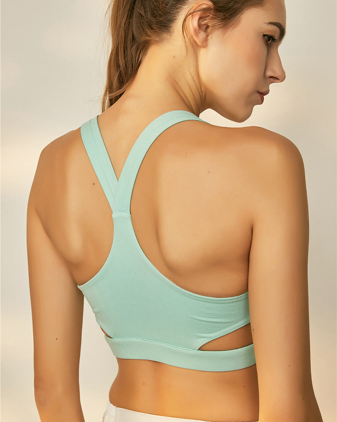 Daisy Cross Sports Bra - Green