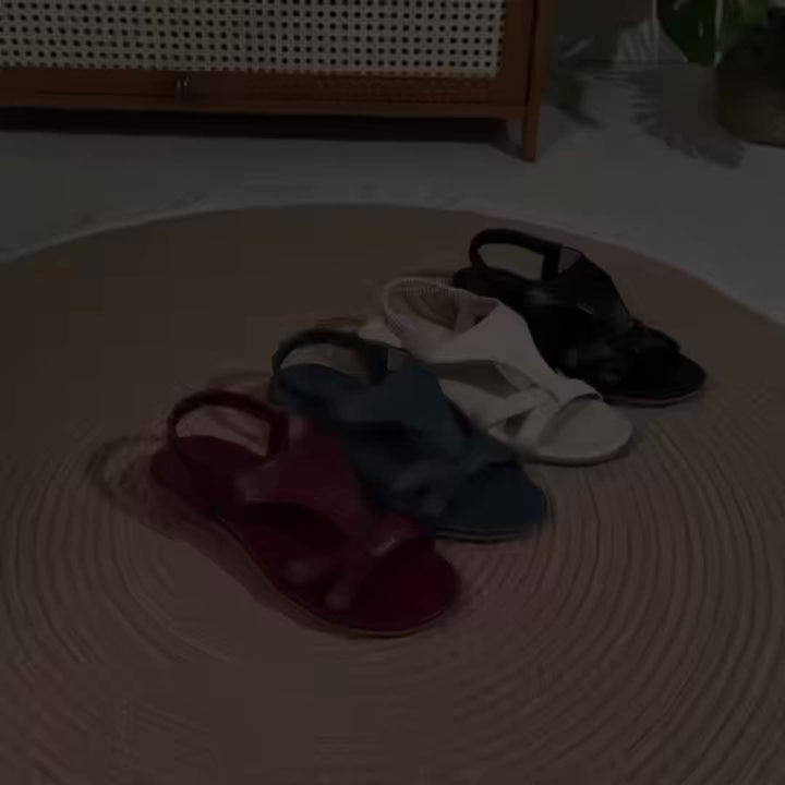 Sharon | Sandals with Elastic Back Support